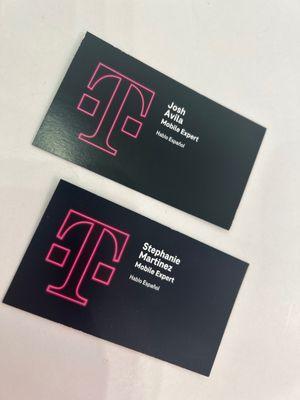 Their business cards