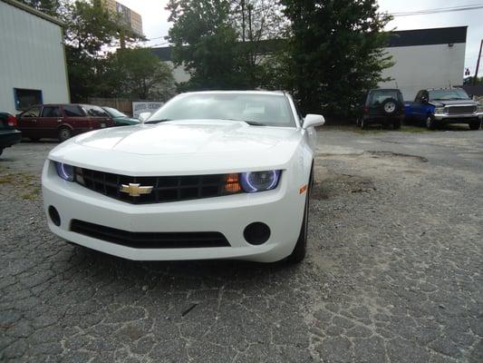 2011 ls Camaro coupe, Oracle Led headlights were installed.