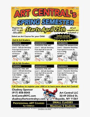 Spring 2017 Semester Flyer