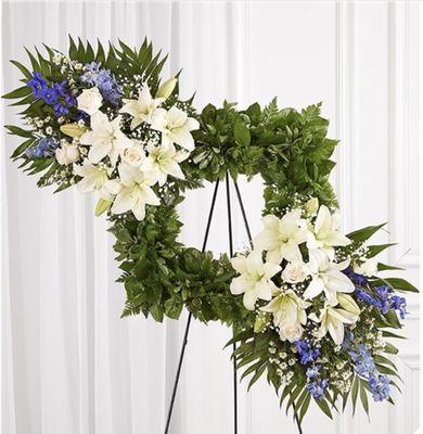 Cherished Remembrance™ Wreath - Blue & White