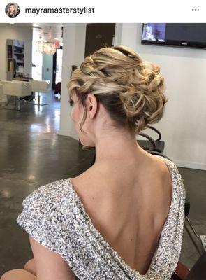 Hair updo by Mayra