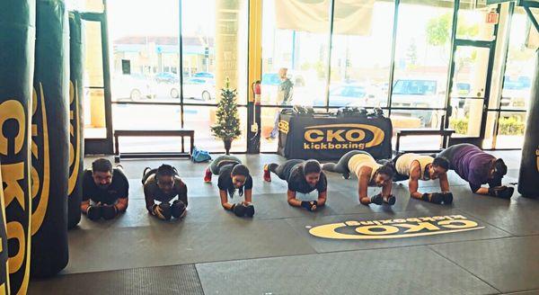 A Christmas Core work-out