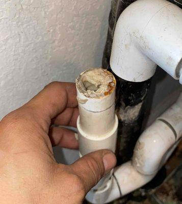 A clogged condensate drain line will: (1) Freeze Your AC System (2) Cause the Drain Pan to Overflow (3) Lead to Other Serious  Damage