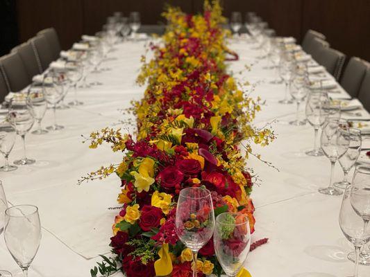 USC Colors Dinner table.