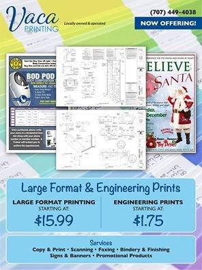 Need your engineering/architectural plans printed? Or how about a short run of oversized posters? We can now print up to 44" wide in-house.