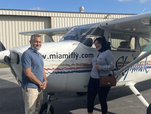 After we landed , some more pictures of my happy father