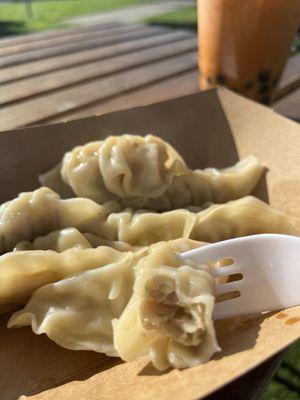 Pork dumplings: light and fresh