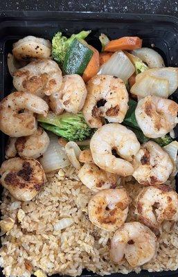 Shrimp Plate with Fried Rice