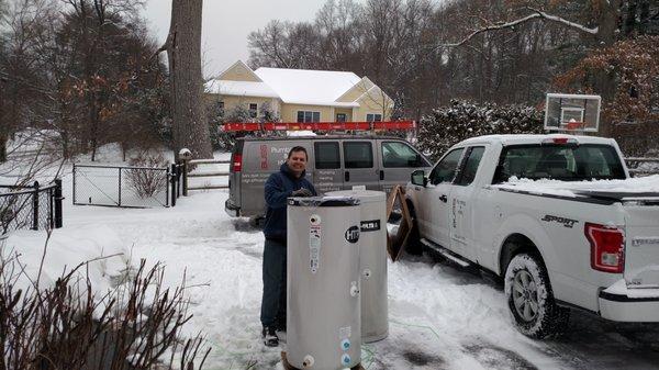 Getting the heat and hot water back on!