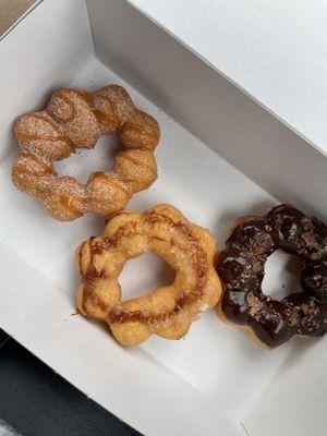 Mochinut - L to R Churro, Apple Pie, Chocolate