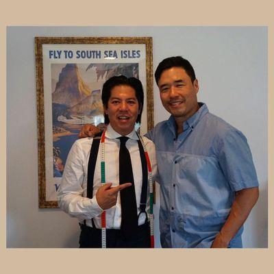 Actor Randall Park and Mike Irons