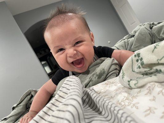 Fun time on tummy time