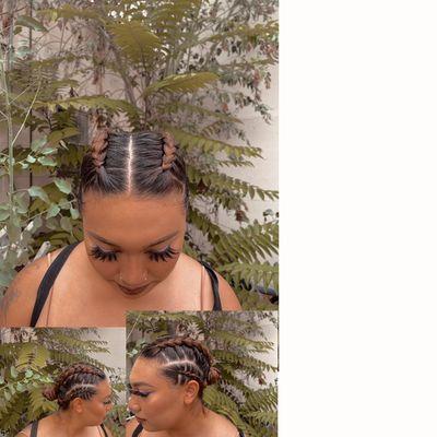 feed in braids $80