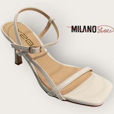 Step out in style with these sleek heels featuring a trendy kitty heel from Milano Shoes! #MilanoStyle