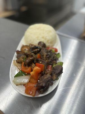 Pepper steak stir fry