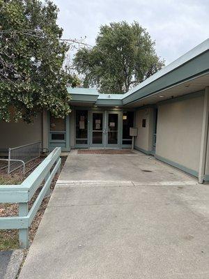 Main entrance into the community center