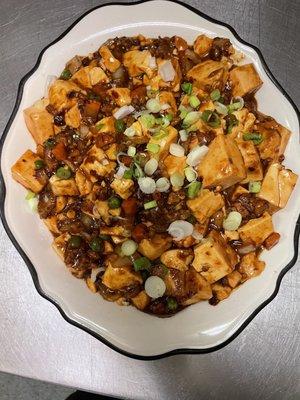 Hot spicy bean curd tofu