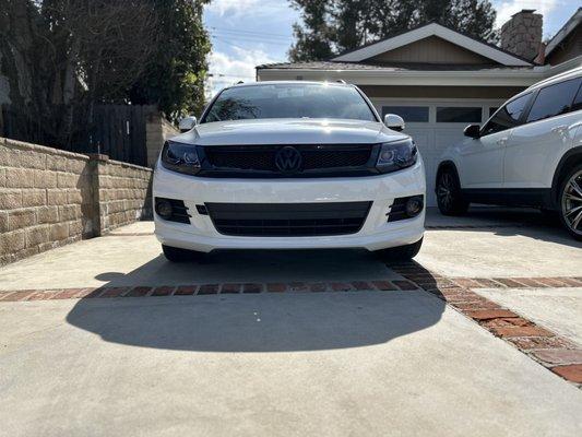 New custom European bumper installed.