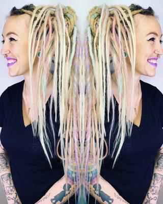 synthetic dreadlock extensions by Crissa