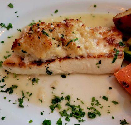 Halibut with Crab Meat