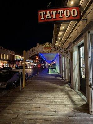 Sidewalk at Old Sacramento