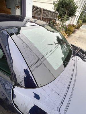 After - rear convertible roof side panel