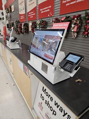 Self-checkout kiosks