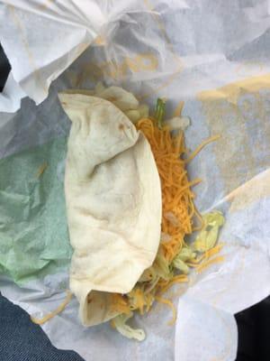 Chicken soft taco