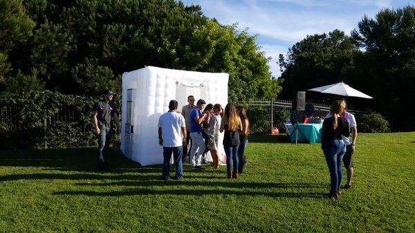 Corporate Employee Party in the park in Corona Del Mar