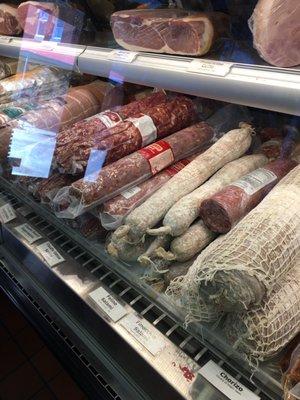 Lots of Imported Italian deli meats