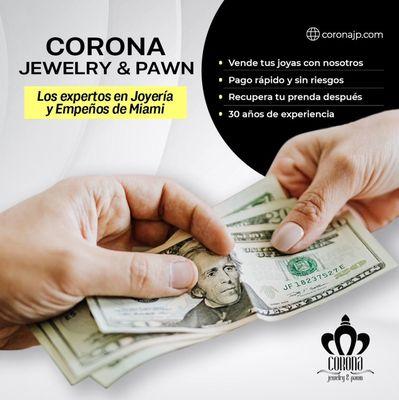 Cash loans secured by gold, silver and watches.