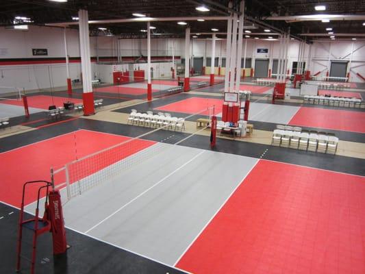 The VVC has 6 full size courts and 1 youth court.