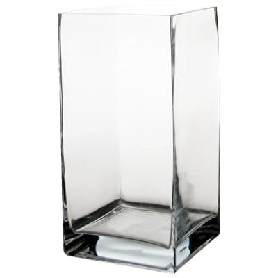 http://www.glassvasesdepot.com/products.php?cat=1 - Cube, Square, Block Glass Vases Wedding Centerpieces