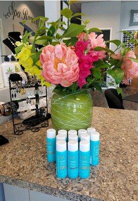 Going on a vacation .
Come by to pick up your travel size hair care products !!