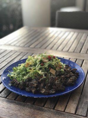 Border Grill chopped salad with modifications and asada. Good!