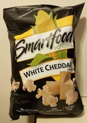 Smartfood popcorn white cheddar bought at this liquor store. _ 04/2017.