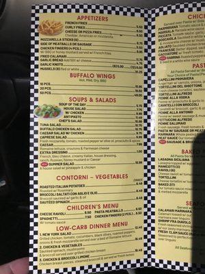 Menu pg 1