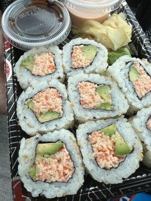 $8.99 crab salad sushi roll