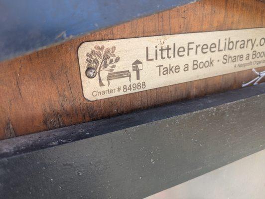 Chantilly Park Little Free Library, 222 Wyanoke Ave, Charlotte