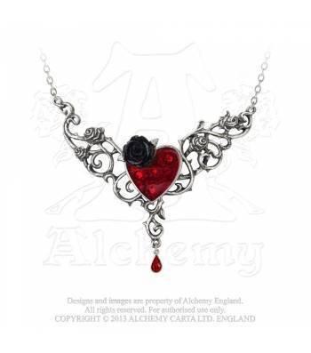 The Blood Rose Heart Necklace is an absolutely gorgeous addition to any jewelry collection.