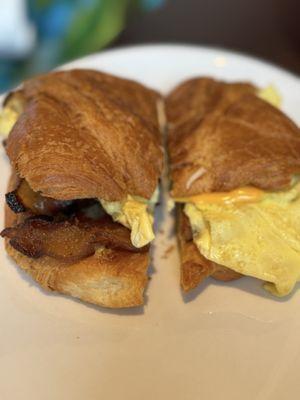 Breakfast Sandwich on a croissant