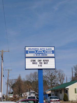 Sign on highway