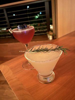 Pipeline and pinetree cocktails