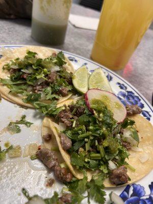 Street tacos asada