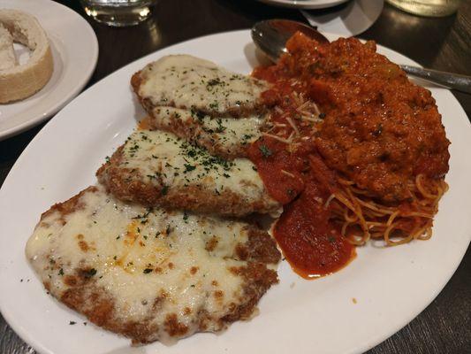 Eggplant Parmesan with Bolognese Sauce