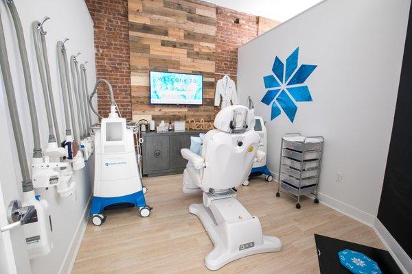 One of our relaxing CoolSculpting rooms in our Montclair location 😍