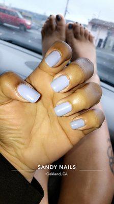 Mood changes from gray to baby blue. Nails by Ms. V