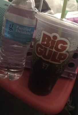 49 cent big gulp if you have 7-Eleven rewards app or your registered phone number ! Yasss diet cherry coke!