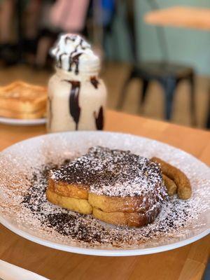 Signature French Toast w/ Rainbow Cookie Frappe