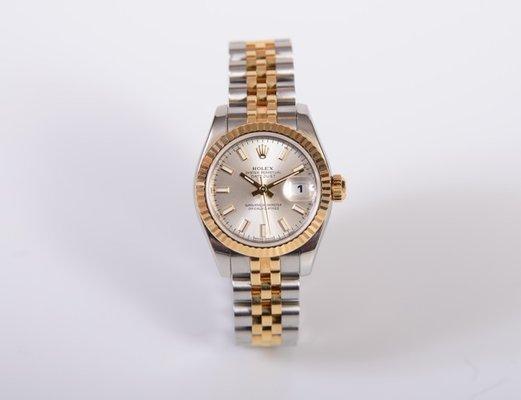 Ladies Pre-Owned Stainless and Gold Watch, many options of Pre-Owned Rolexes available.